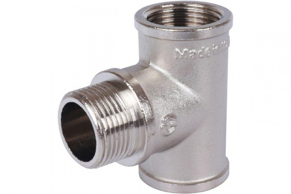 Тройник ВНВ 3/4"x3/4"x3/4", никелированный STOUT