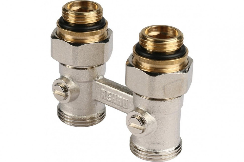 Узел нижнего подключения радиатора 1/2" НР x 3/4" НР, прямой REHAU