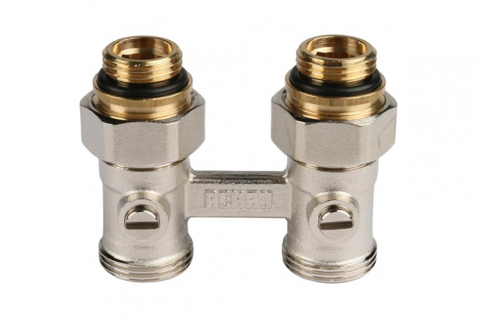 Узел нижнего подключения радиатора 1/2" НР x 3/4" НР, прямой REHAU