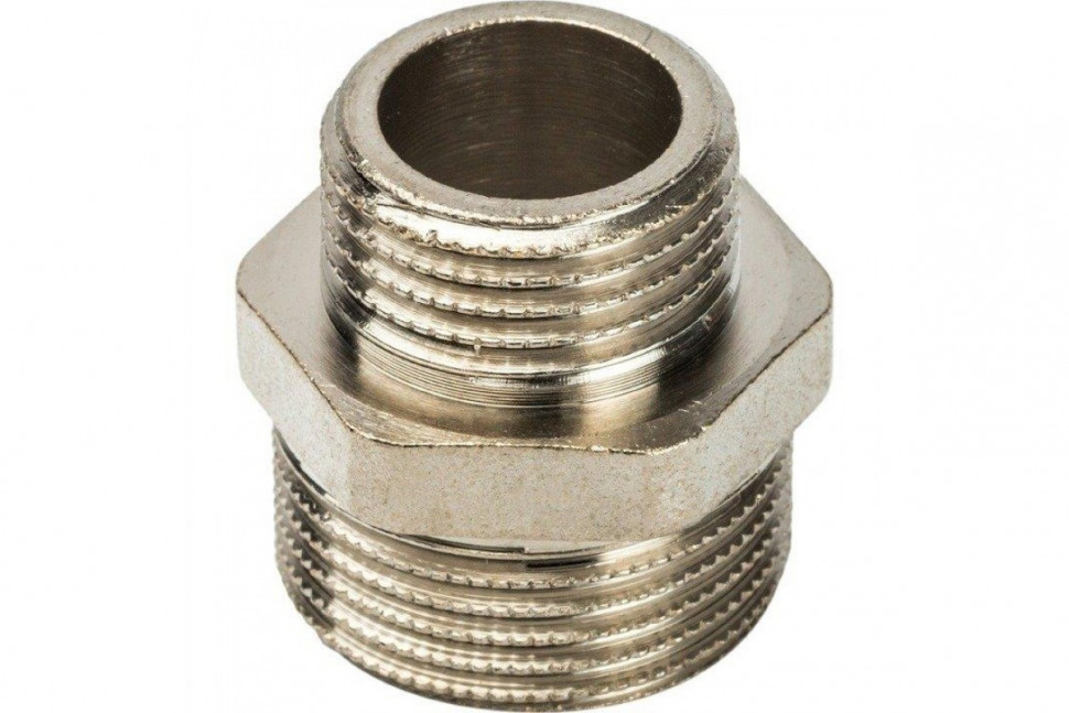 Ниппель НН переxодной 1/4x1/8, никелированный STOUT