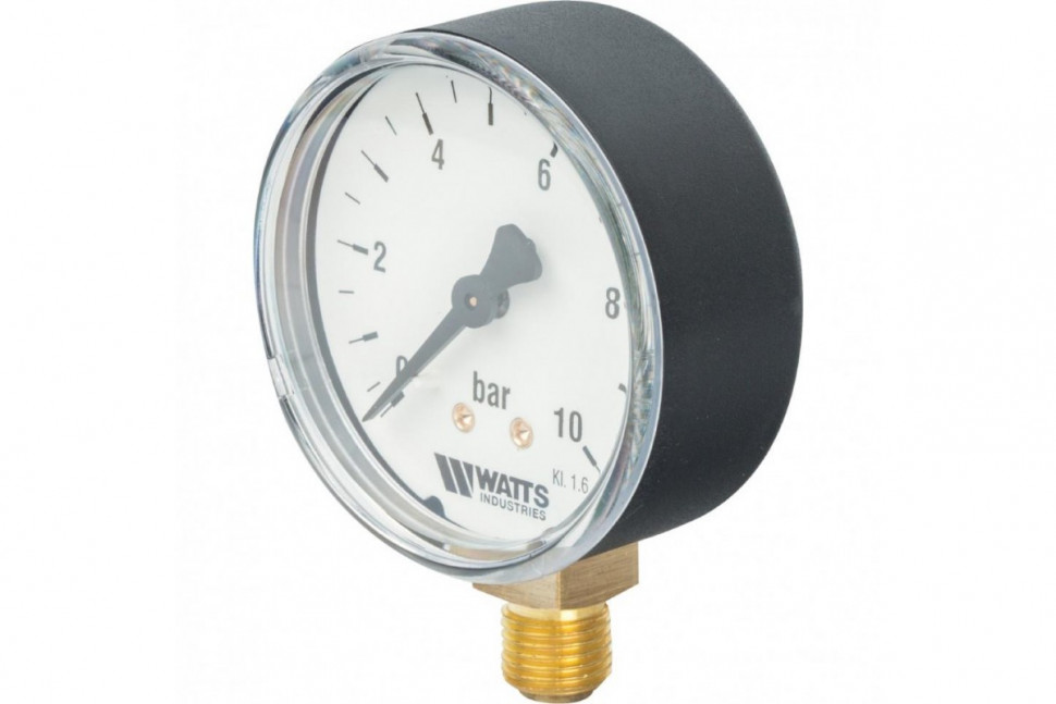 Манометр радиальный 63 мм 1/4", 0-10 бар Watts F+R200