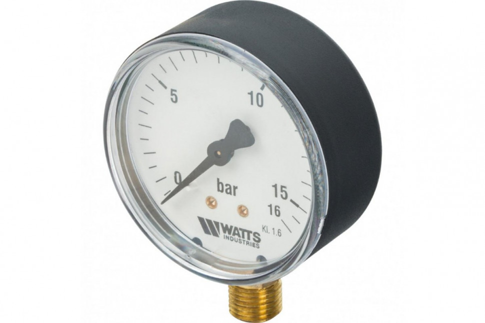 Манометр радиальный 63 мм 1/4", 0-16 бар Watts F+R200
